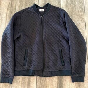 Marine Layer Corbet Quilted Full Zip Sweater